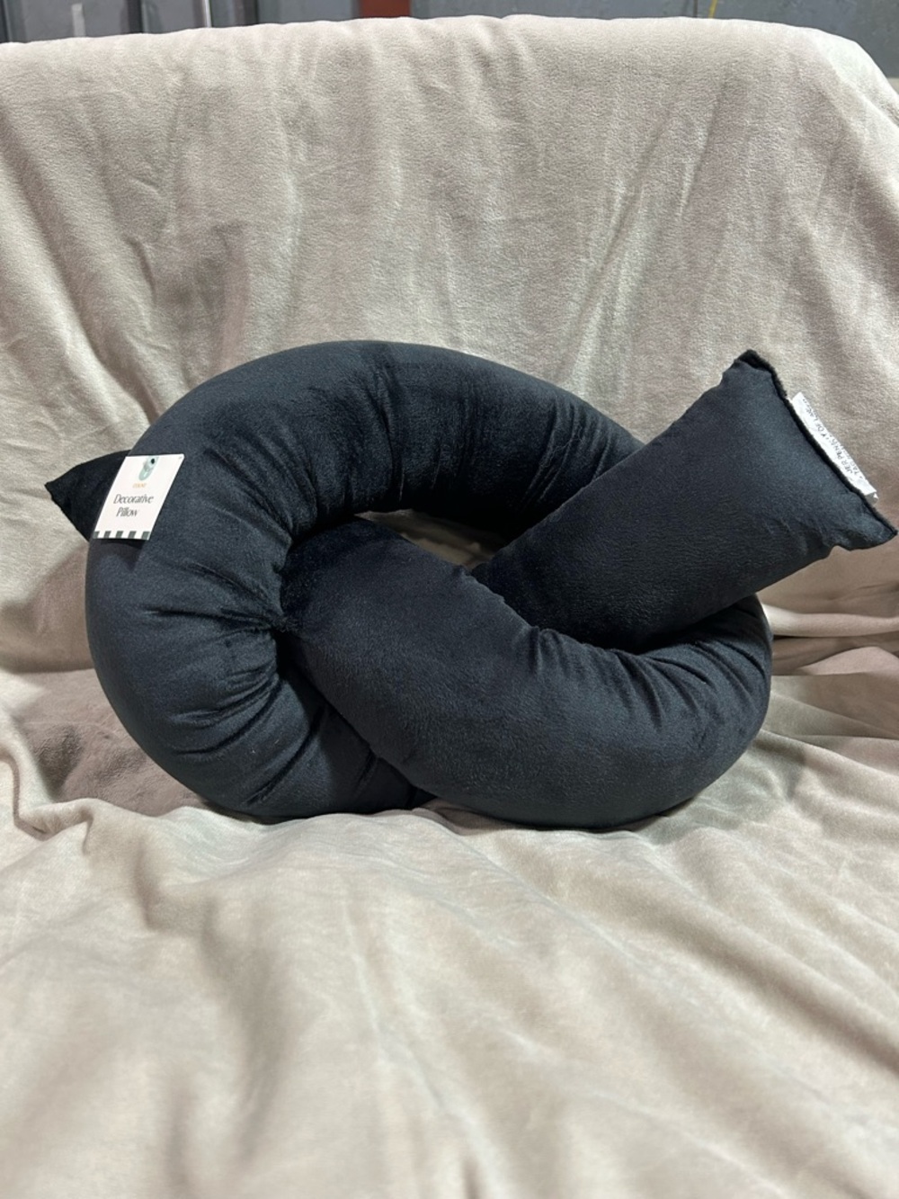 Target Black Decorative Draft Neck Pillow
